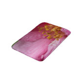 Rosa Blume Stamens Badematte (Schrägansicht)