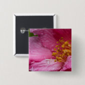 Rosa Blume Stamens Button (Vorne & Hinten)