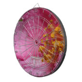 Rosa Blume Stamens Dartscheibe (Vorderseite rechts)