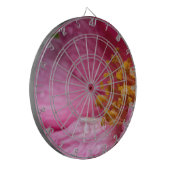 Rosa Blume Stamens Dartscheibe (Vorderseite Links)