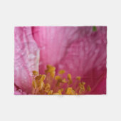 Rosa Blume Stamens Fleecedecke (Vorderseite (Horizontal))