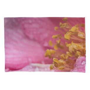 Rosa Blume Stamens Kissenbezug