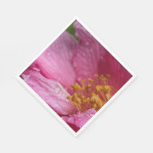 Rosa Blume Stamens Serviette (Ecke)