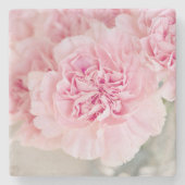 Rosa Blume Steinuntersetzer (Vorderseite)