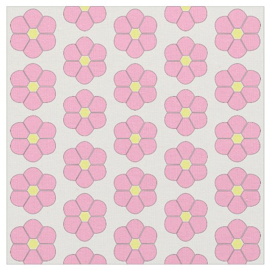 rosa Blume Stoff (Nahaufnahme)
