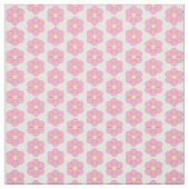 rosa Blume Stoff (Muster)
