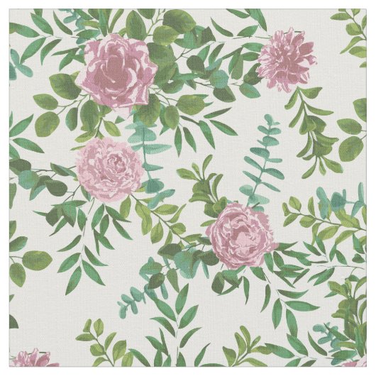 Rosa Blume Stoff (Nahaufnahme)