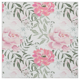 Rosa Blume Stoff