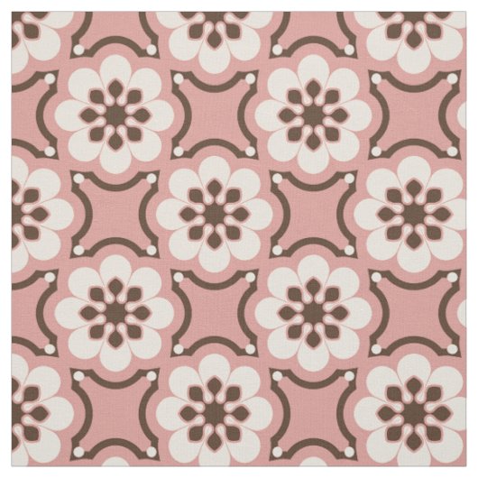 Rosa Blume Stoff (Muster)