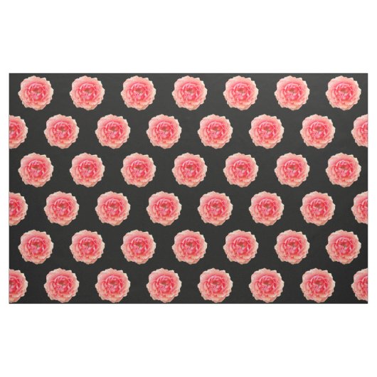 Rosa Blume Stoffe, schwarz Stoff (Fat Quarter (45,7 x 55,9 cm))