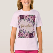 Rosa Blume T - Shirt (Vorderseite)
