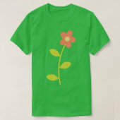 Rosa Blume T-Shirt (Design vorne)