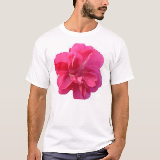 rosa Blume T-Shirt (Vorderseite)