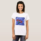 Rosa Blume T-Shirt (Vorne ganz)