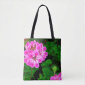 Rosa Blume - Tasche (Vorderseite)