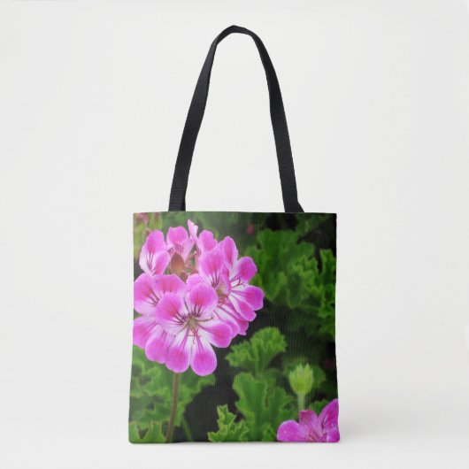 Rosa Blume - Tasche (Vorderseite)