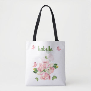 Rosa Blume Tasche
