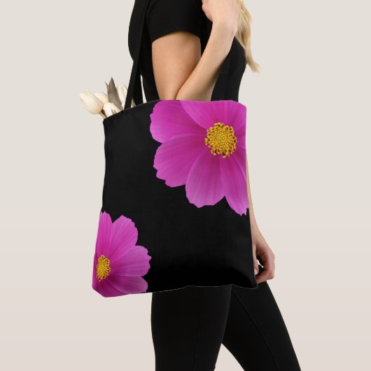 Rosa Blume Tasche (Von Nahem)