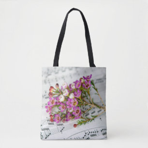 rosa Blume Tasche