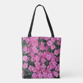 Rosa Blume Tasche (Rückseite)