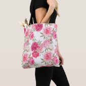 Rosa Blume Tasche (Von Nahem)
