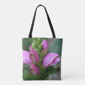 Rosa Blume Tasche (Rückseite)