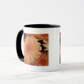 Rosa Blume Tasse (Vorderseite Links)