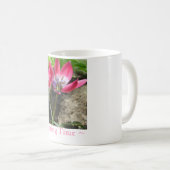 Rosa Blume Tasse (VorderseiteRechts)