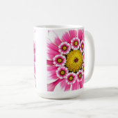 Rosa Blume Tasse (VorderseiteRechts)