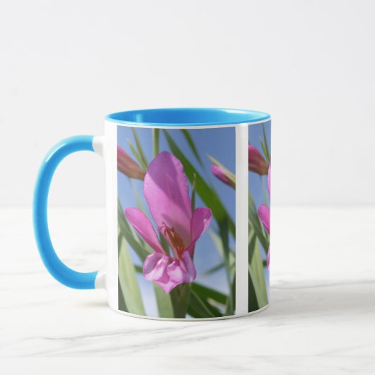 Rosa Blume Tasse (Links)