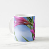 Rosa Blume Tasse (Vorderseite Links)