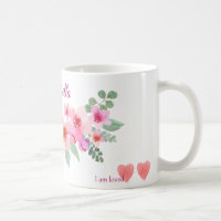 Rosa Blume Tasse