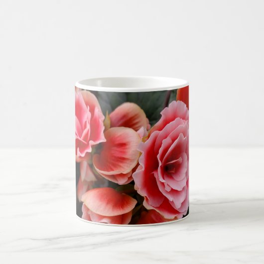 Rosa Blume Tasse (Mittel)