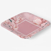 Rosa Blume Teller (Gewinkelt)