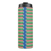 Rosa Blume - Thermaltumbler Thermosbecher (Vorderseite)