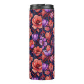 Rosa Blume Thermosbecher (Rückseite)