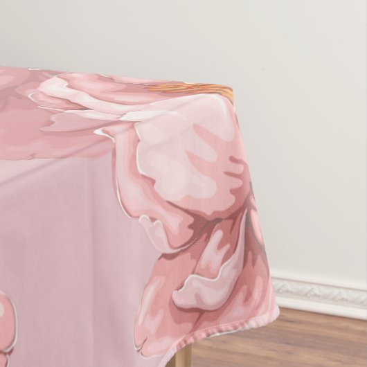 Rosa Blume Tischdecke (Beispiel)