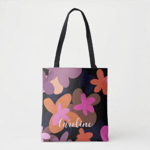 Rosa Blume Totbeutel Tasche