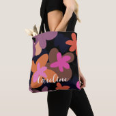 Rosa Blume Totbeutel Tasche (Von Nahem)