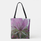 Rosa Blume Totbeutel Tasche (Rückseite)