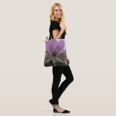 Rosa Blume Totbeutel Tasche (Am Model)