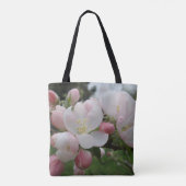 Rosa Blume Totbeutel Tasche (Rückseite)