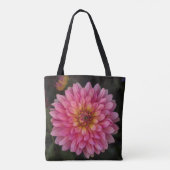 Rosa Blume Tote Tasche (Rückseite)