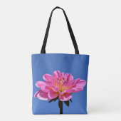 Rosa Blume Tote Tasche (Rückseite)