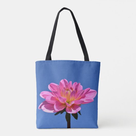 Rosa Blume Tote Tasche (Rückseite)