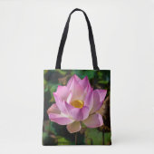 Rosa Blume Tote Tasche (Vorderseite)