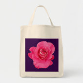 Rosa Blume Tragetasche (Vorne)
