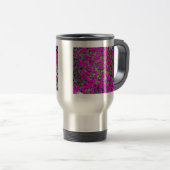 Rosa Blume: Travel Mug Reisebecher (VorderseiteRechts)