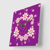 Rosa Blume Uhren (Winkel)