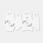 Rosa Blume und Blätter Geschenkschachtel (Ungefaltet)